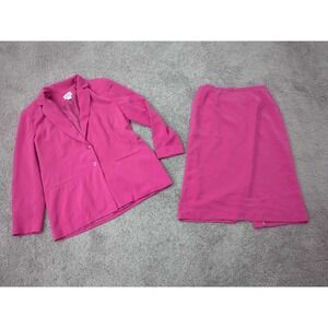 Napa Studio Skirt Suit Womens 14 Blazer Long Sleeve‎ Skirt Midi Lined Career